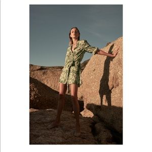 Zara NWT Printed Shirt Dress Size Small